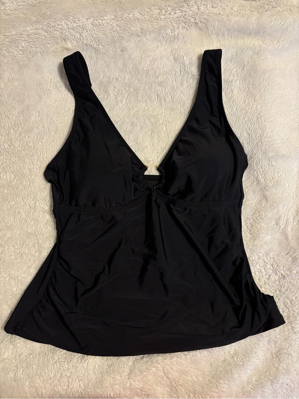 Black Tankini w/ cute metal ring